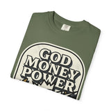 God Money Power Graphic T-Shirt