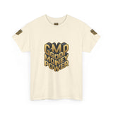 Money Power T-Shirt — Gold 3D "GMP Good Money Power" Graphic Tee