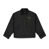 Work Jacket — Embroidered Golden Bear Chest Patch