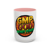 GMP God Money Power Coffee Mug – Bold Comic-Style Accent Mug (11/15oz)
