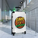 GMP God Money Power Suitcase — Bold Travel Carry-On with Retro Comic Logo