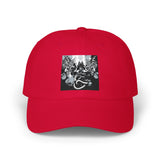 Angel Of Death Classic Dad Cap — Vintage Floral Skull Embroidered Baseball Hat