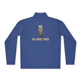 Quarter-Zip Pullover — Gold Block 'GMP' Logo with "Go. Walk. Power." Back Print