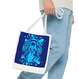 Blue 'God, Money, Power' Graphic Tote Bag – Spiritual Streetwear AOP