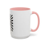 Coffee Mug — 'God Money Power' Bandana Jesus Black Accent Mug (11/15oz)