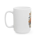 God Money Power- Pumpkin Halloween Mug — Spooky Jack-O'-Lantern Coffee Cup (11oz & 15oz)