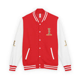 Letterman Jacket — "Champion King" Trophy Crest Varsity Jacket