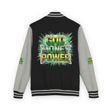 Letterman Jacket — "God Money Power" Varsity Bomber