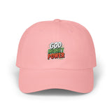Classic Dad Cap — "God Money Power" Embroidered Baseball Hat
