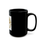 Money Power (GMP) Black Coffee Mug — Gold Emblem Inspirational Tea Cup