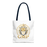 Lion Crest Tote Bag — GMP Gold Emblem Canvas Tote