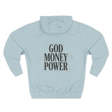 God Money Power Hoodie — Minimalist Inspirational Graphic Hoodie