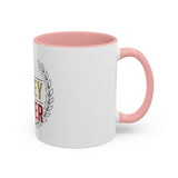 God Money Power Accent Coffee Mug — Inspirational Faith & Success Ceramic Mug (11/15oz)