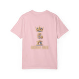 God Money Power T-Shirt — Crown & Coins Faith-Inspired Graphic Tee