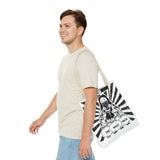 Iconic Madonna Tote Bag — 'God Money Power' Graphic All-Over Print
