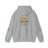 God Money Power Hoodie – Gold Globe Graphic Religious Streetwear