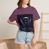 Angel Of Death- Reaper Angel Graphic T-Shirt – Dark Gothic Scythe Design