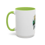 God Money Power Accent Coffee Mug — Inspirational Faith & Success Ceramic Mug (11/15oz)