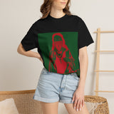 T‑Shirt — Retro Holiday Madonna Graphic Tee (green & red)