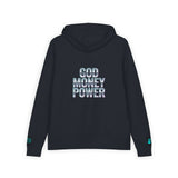 God Money Power Hoodie — Men's Full-Zip Graphic Hoodie