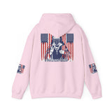 Patriotic Boxer Dog Hoodie — 'God, Money, Power' Americana Pullover