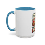 Put GOD First Hustle For The MONEY Accent Coffee Mug — Motivational Faith & Success Gift (11/15 oz)