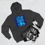Hoodie - 'God Money Power' Graphic Fleece Pullover