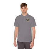 Eagle Logo Polo Shirt — "God Money Power (GMP)" Chest & Back Athletic Polo