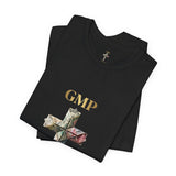 God Money Power Cross Tee — Christian Faith Graphic T‑Shirt