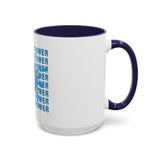 God Money Power Accent Coffee Mug — Blue Graphic 11/15oz