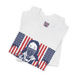 God Money Power Tee — Patriotic Bandana Saint Graphic T-Shirt
