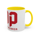 GMP Coffee Mug — Good Money Power Red Accent Ceramic Mug (11/15oz)