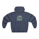 God Money Power Hoodie — Bold Retro Graphic Religious Statement Sweatshirt