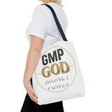 GMP God Tote Bag - 'GOD' Gold Emblem Canvas Tote