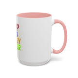 GMP God Money Power Accent Coffee Mug — Colorful Motivational Tea Cup (11/15 oz)