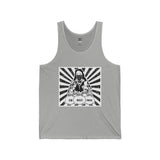 Tank Top — Retro Drummer Design "Caj, Rocket, Power" Vintage Band Graphic