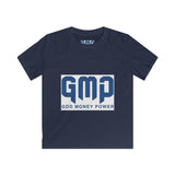 Kids Tee — GMP (God Money Power) Christian Faith Youth T‑Shirt, Inspirational Religious Graphic