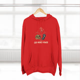God Money Power Hoodie — Motivational Faith & Wealth Graphic Hoodie