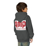 Youth Hoodie - GMP (God Money Power) Bold Red Graphic
