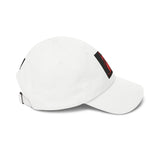 Dad Cap — Retro Red Neon Skull Embroidery