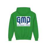 GMP “God Money Power” Youth Hoodie — Bold Faith & Motivation Pullover