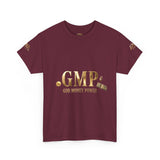 GMP "God Money Power" Tee - Gold Logo Graphic T-Shirt