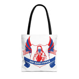 Tote Bag — Patriotic 'God Money Power' Religious Graphic Tote