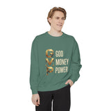 Sweatshirt — G.M.P. Gold Logo "God Money Power" Casual Graphic Sweatshirt