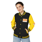 Letterman Jacket — "GMP (God Money Power)" Red & White Varsity Jacket