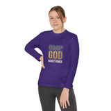 Youth Long Sleeve Tee — GMP GOD Money Power Graphic
