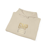 GMP Crest Hoodie — White Gold Logo Pullover