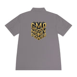 Men's Polo — Gold 3D 'GMP God Money Power' Chest & Back Logo