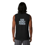 God Money Power Muscle Tank — Retro Graphic Sleeveless Tee