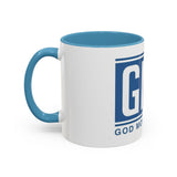 Coffee Mug — GMP (God Money Power) Blue Accent Ceramic Mug